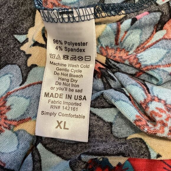 Lularoe Floral Print Dani Maxi Dress XL - Picture 8 of 12